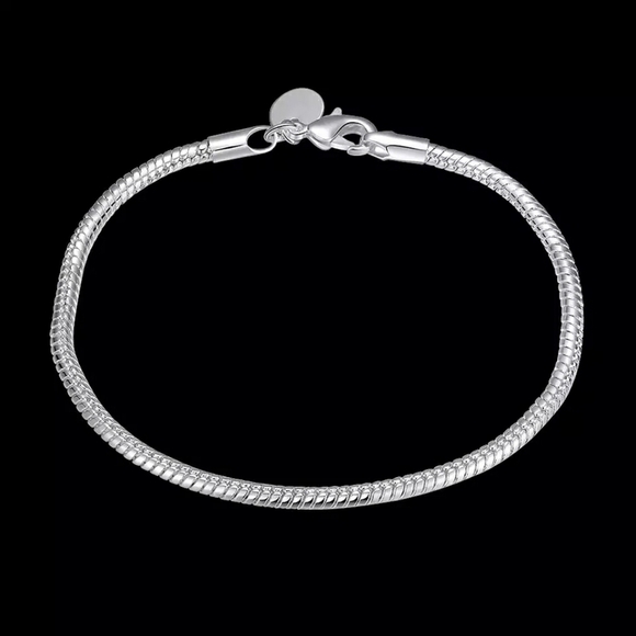NEW 925 Sterling Silver Snake Chain Bracelet - Picture 13 of 15